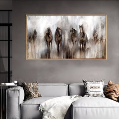 Abstract Horses Painting