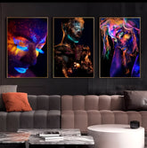 Colorful Woman Canvas