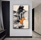 Strokes Woman Art Canvas