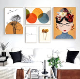 Sun Tree flower Canvas