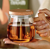 Automatic Stirring Glass Cup