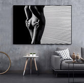 B&W Woman Painting