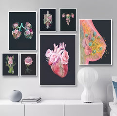 Anatomy Art Canvas Painting