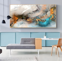 Cloud-themed Abstract Canvas