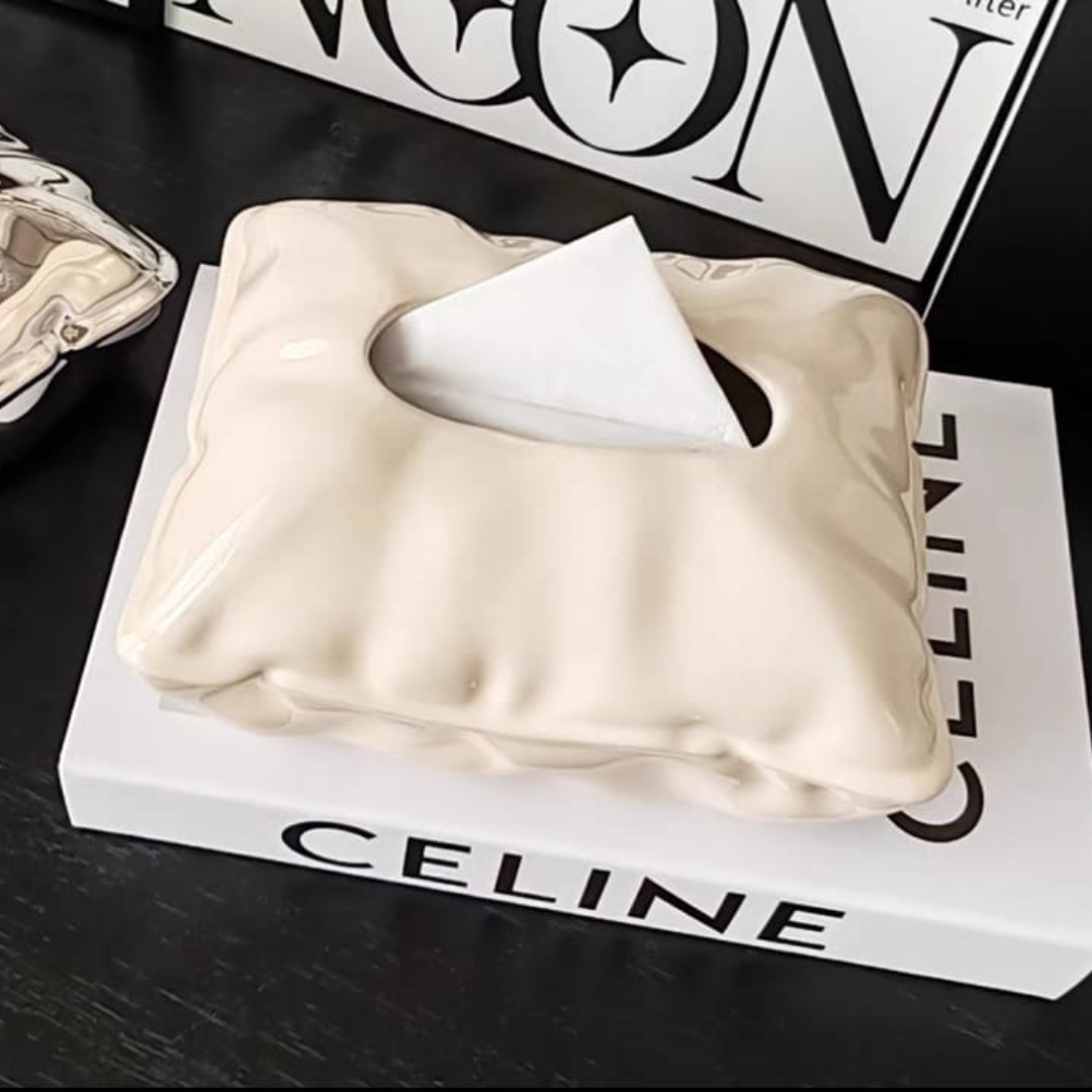 Cushion napkin holder