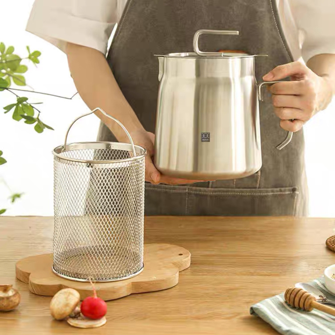 3 in 1 Fryer Oil With Strainer sale