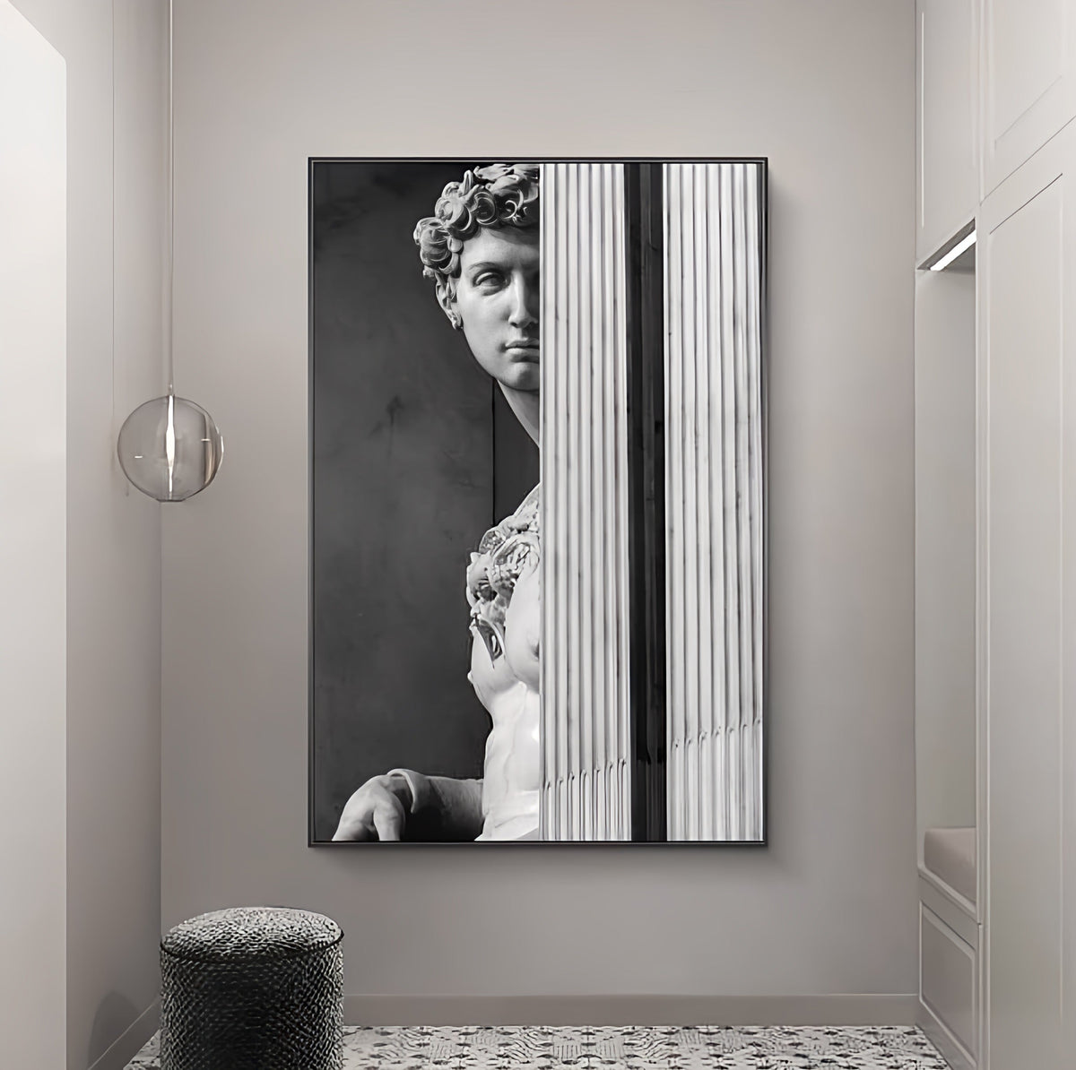 Nordic David Sculpture Canvas