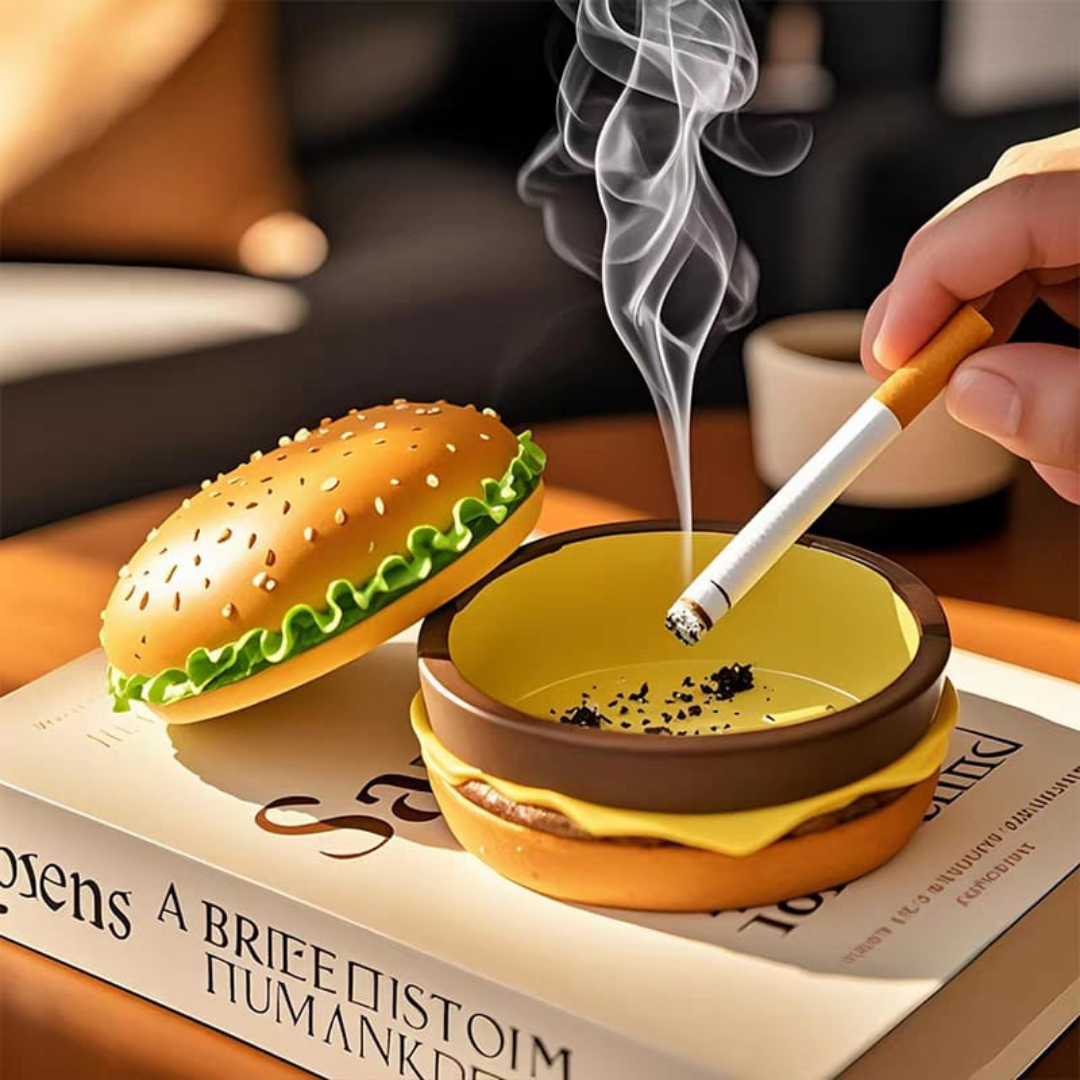Burger ashtray