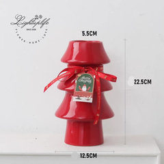 Christmas table vase decoration