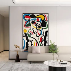 Picasso style canvas painting, posters and prints