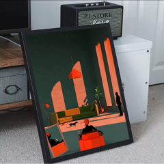 SUP canvas painting, posters and prints