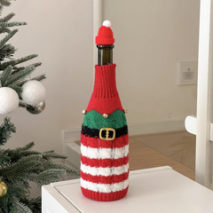 Christmas wine bottle cover