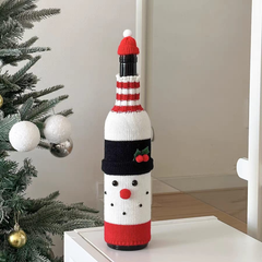 Christmas wine bottle cover