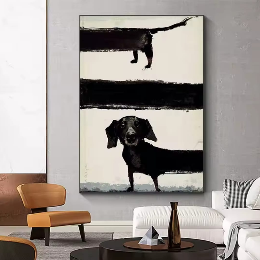Doggy canvas painting