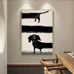 Doggy canvas painting