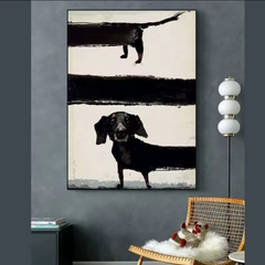 Doggy canvas painting