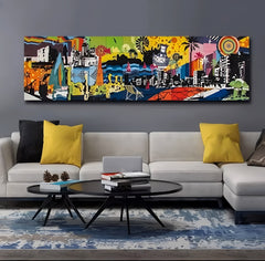 Abstract City Landscape Canvas