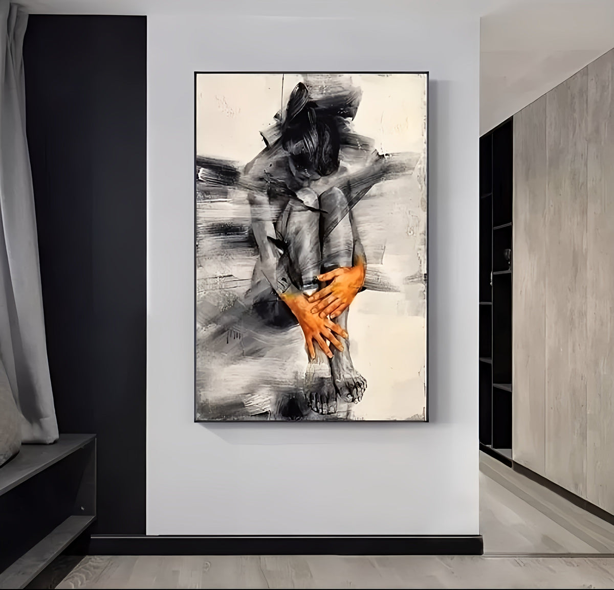 Strokes Woman Art Canvas