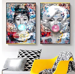 Street style canvas painting