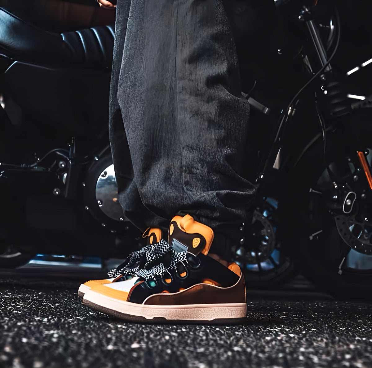 Colored Lace Sneakers