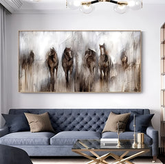 Abstract Horses Painting