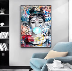 Street style canvas painting