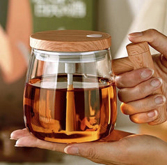 Automatic Stirring Glass Cup