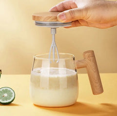 Automatic Stirring Glass Cup