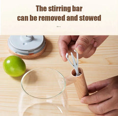 Automatic Stirring Glass Cup