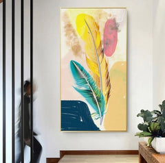 Colorful Feathers Painting