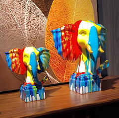 Colorful Elephant Figurines