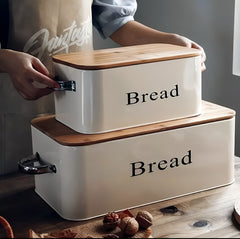 Bamboo Cover Bread Box