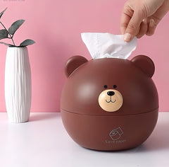 Cute Bear Tissue Box
